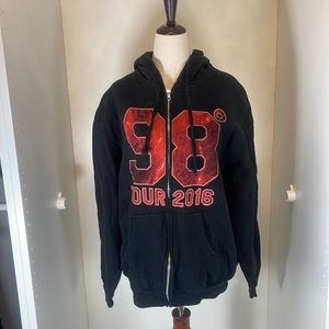 EUC 98 Degrees 2016 Tour Full Zip Hoodies Size large.